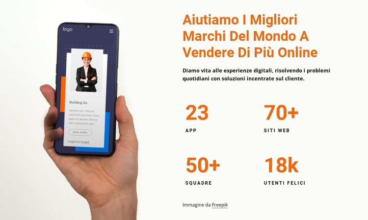 Aiutiamo i marchi a vendere di più online Modello HTML