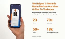 Wij Helpen Merken Meer Online Te Verkopen HTML-Sjabloon