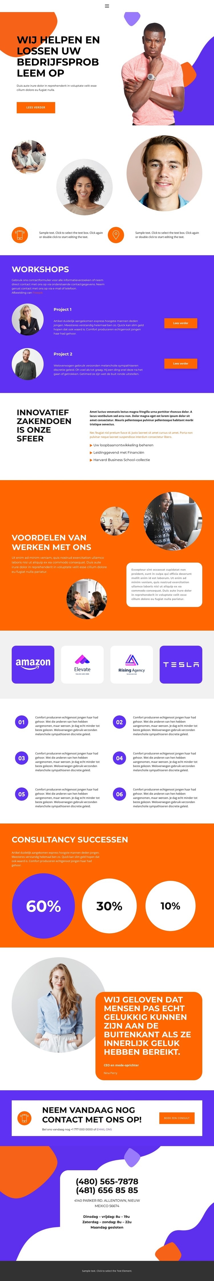 Help helemaal Website mockup