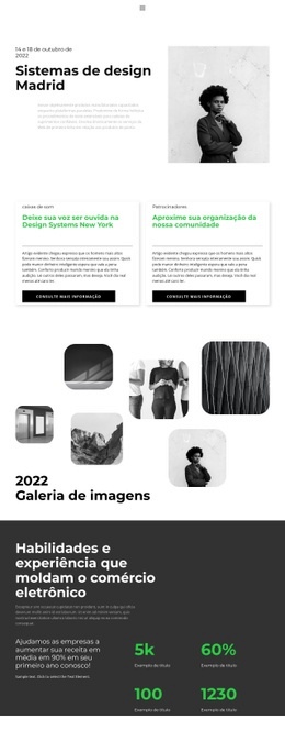 Venha Para O Evento - Design HTML Page Online