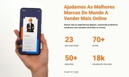 Ajudamos As Marcas A Vender Mais Online - HTML Site Builder