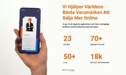 Vi Hjälper Varumärken Att Sälja Mer Online HTML-Mall