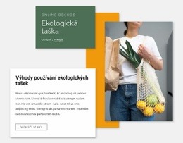 Ekologická Taška Prémiová Šablona CSS