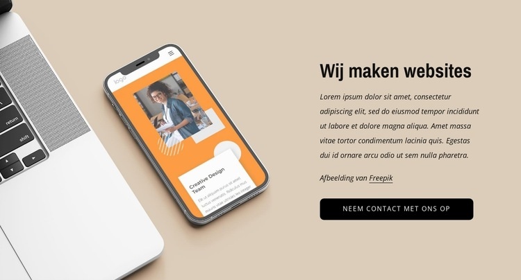 Wij maken beautywebsites Bestemmingspagina