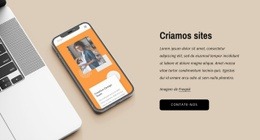 Criamos Sites De Beleza - Maquete De Site Multifuncional