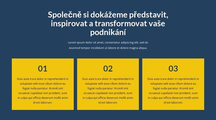 Transformujte s námi své podnikání Šablona CSS