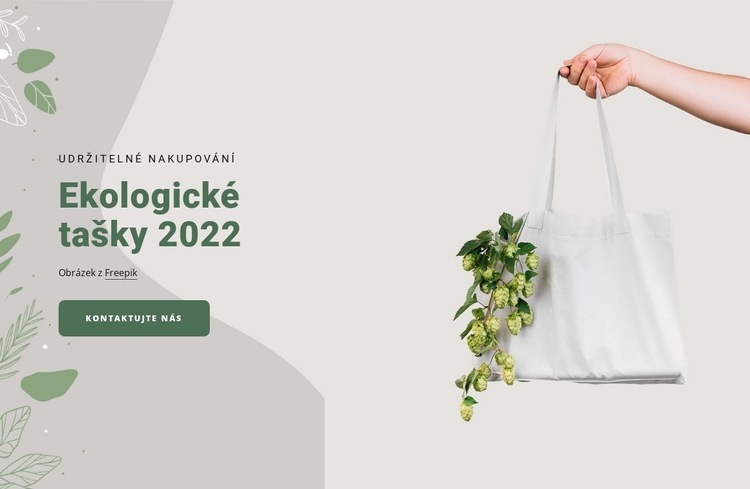 Ekologické tašky Webový design