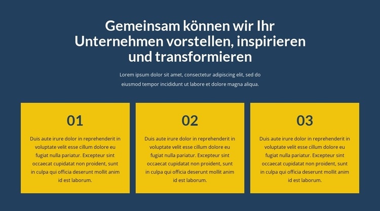 Transformieren Sie Ihr Unternehmen mit uns HTML Website Builder