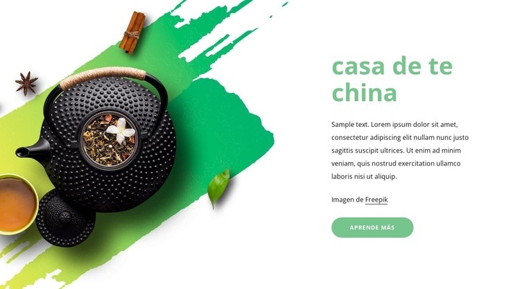 casa de te china Creador de sitios web HTML