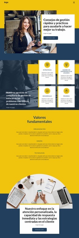 Empresa Consultora De Negocios - Inspiración Para El Diseño De Sitios Web