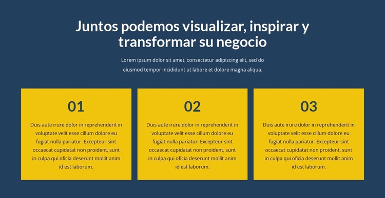 Transforma tu negocio con nosotros Plantilla HTML