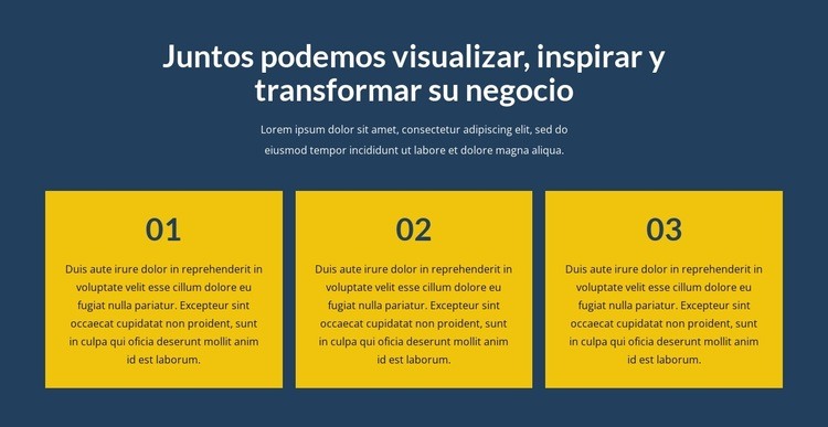 Transforma tu negocio con nosotros Plantilla