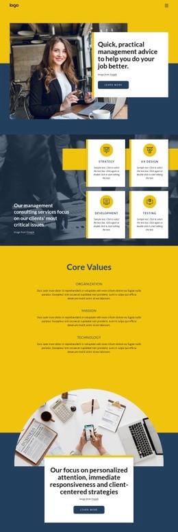 Business Consulting Firm - Easy-To-Use Html Code