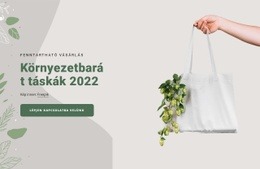 Környezetbarát Táskák CSS Webhelysablon