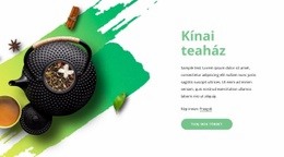 Kínai Teaház - Egyszerű Webhelysablon