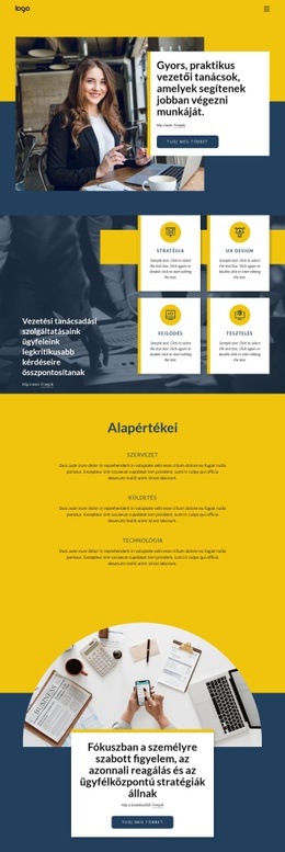 Üzleti Tanácsadó Cég – Webhelytervezési Inspiráció