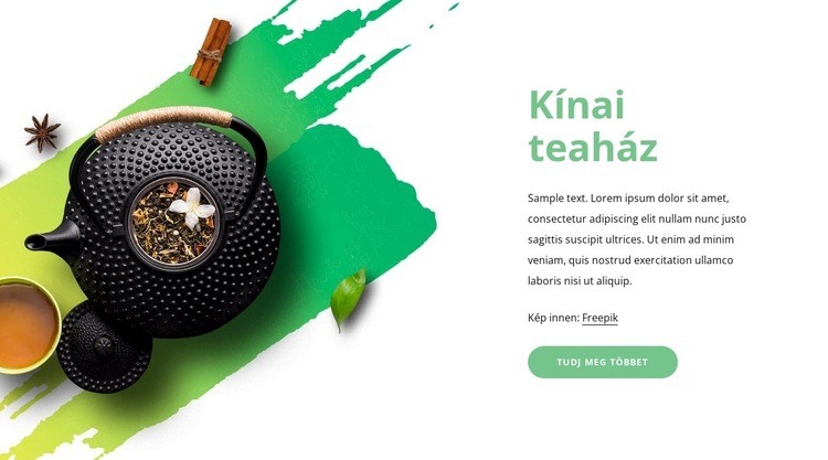 Kínai teaház Weboldal tervezés