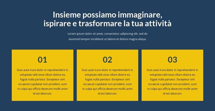 Trasforma la tua attività con noi Modello