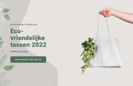 Milieuvriendelijke Tassen - Gratis Landingspagina