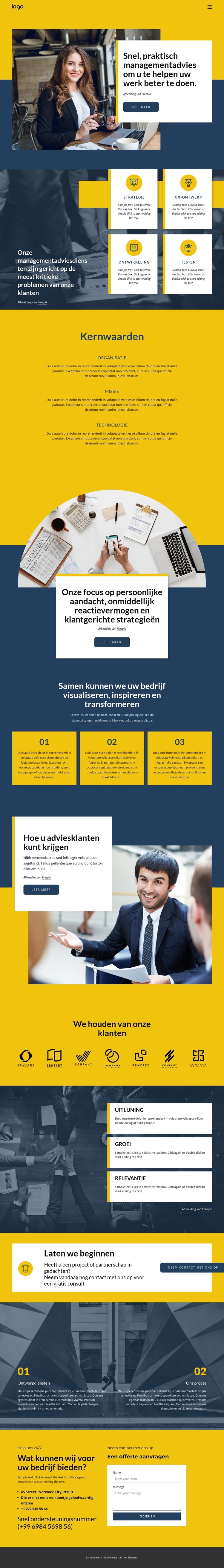 Bedrijfsadviesbureau HTML-sjabloon