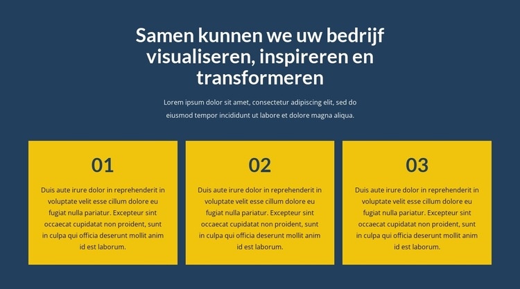 Transformeer uw bedrijf met ons Html Website Builder