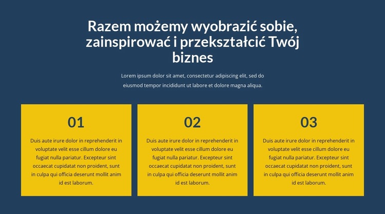 Przekształć z nami swój biznes Szablon witryny sieci Web