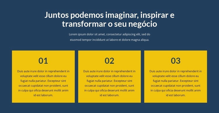 Transforme seu negócio conosco Modelo HTML5