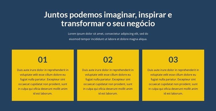 Transforme seu negócio conosco Modelo