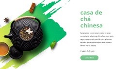 Casa De Chá Chinesa - Design De Uma Página