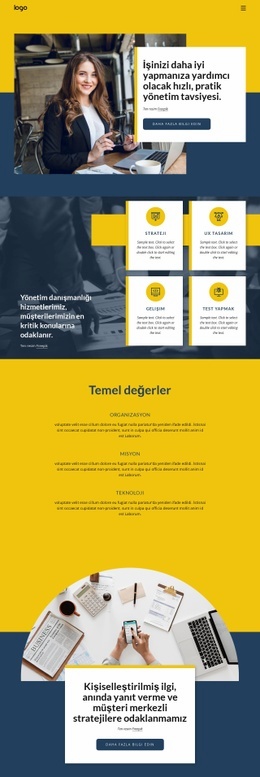 İş Danışmanlığı Firması - Güzel HTML5 Şablonu