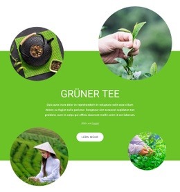 Grüner Tee - Website-Vorlagen