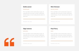 HTML5 Responsive For A Selection Of Opinions