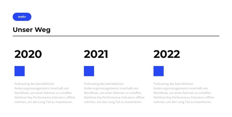 Unser Weg HTML-Vorlage