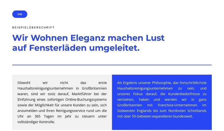 Lies den Text HTML-Vorlage