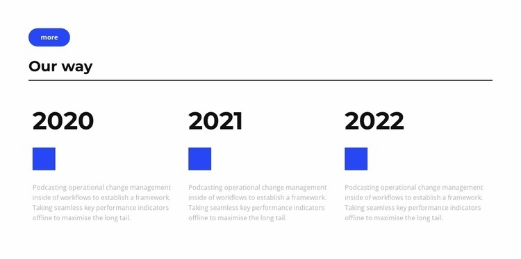 Our way Elementor Template Alternative