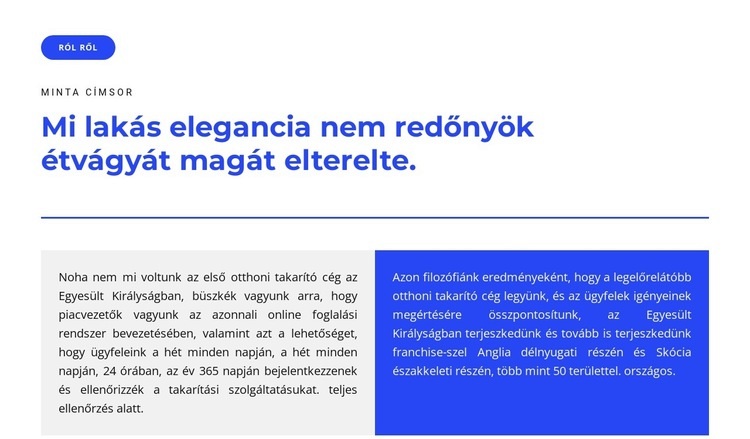 Olvasd el a szöveget Weboldal sablon