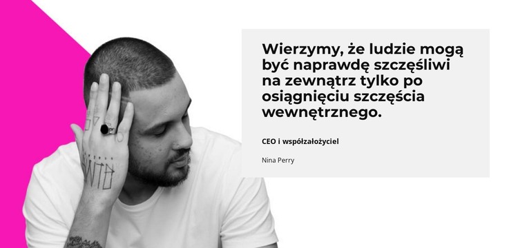 Pozytywne opinie Szablon HTML