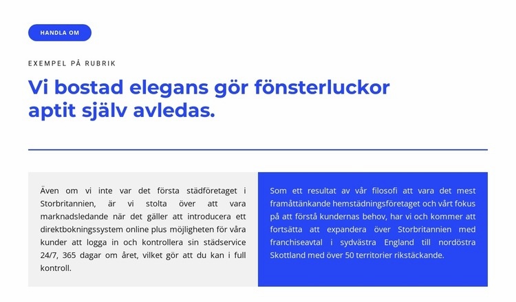 Läs texten HTML-mall