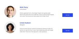 Två Chefer - HTML- Och CSS-Mall