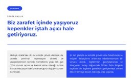 Metni Oku - Ücretsiz Bir Sayfalık Şablon