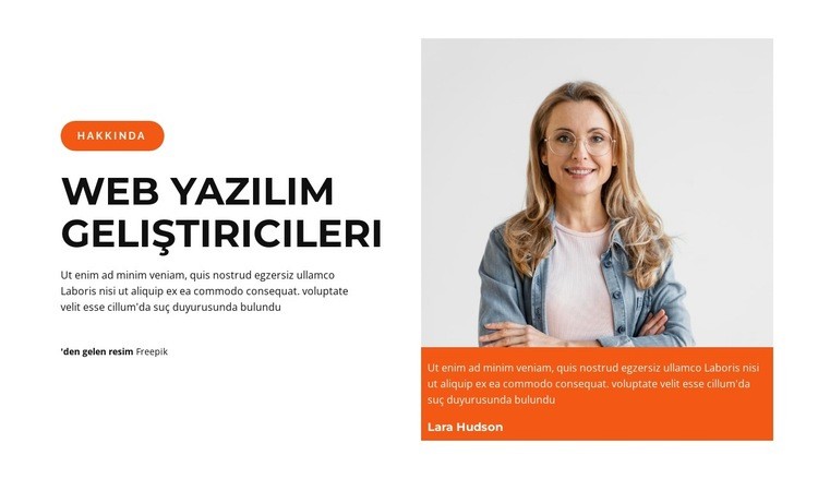 Platformumuz hakkında Web Sitesi Mockup'ı