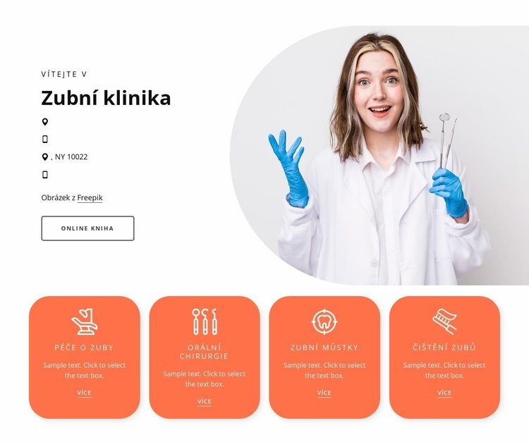 Dětská zubní klinika Šablona CSS