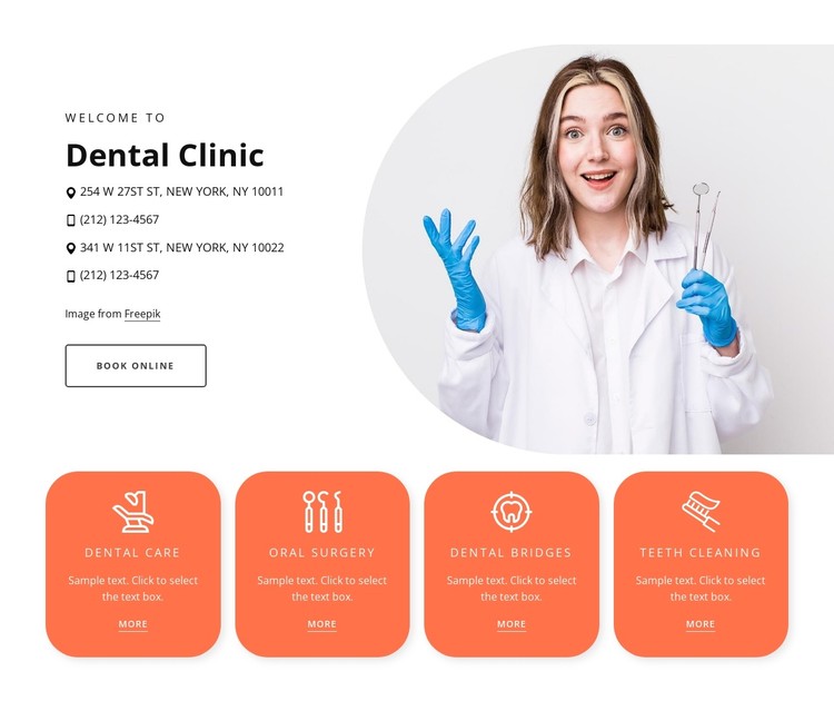Pediatric dental clinic CSS Template
