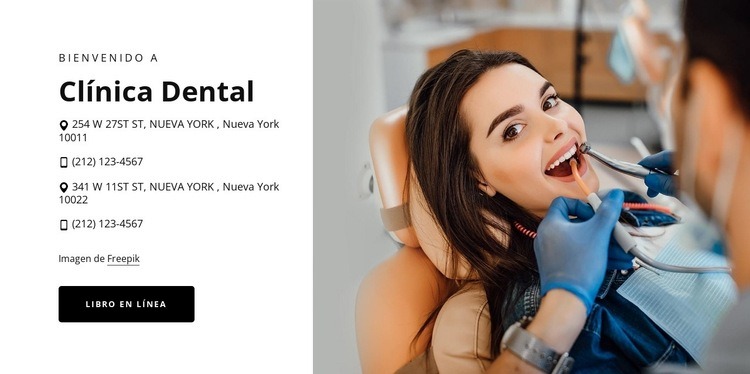Encuentre tratamientos dentales de bajo costo Maqueta de sitio web