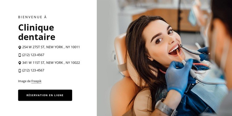 Trouver des soins dentaires à petit prix Maquette de site Web