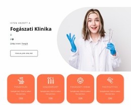 Gyermekfogászati Klinika - HTML Oldalsablon