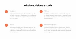 Missione, Visione, Storia - Design Del Sito Web Scaricabile Gratuitamente
