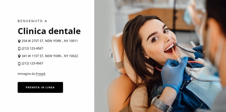 Trova cure odontoiatriche a basso costo Mockup del sito web