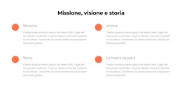 Missione, Visione, Storia - Modello HTML Gratuito