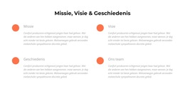 Missie, Visie, Geschiedenis - Sjabloon Voor Mobiele Website